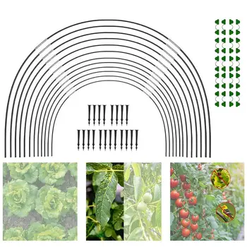Emisie Skleníkových Obruče Záhradné Rastliny Hoop Rásť Tunel Podporu Obruče Rastlín Držiteľ Nástroje Pre Poľnohospodárske Skleníkových Obrázok