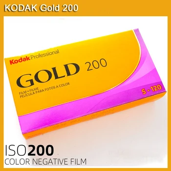 Klasické Kodak Gold 200 Odborných IOS 200 120 mm Farebný Negatívny Film 1-5 Roll Dátum Exspirácie (11.2024) Obrázok