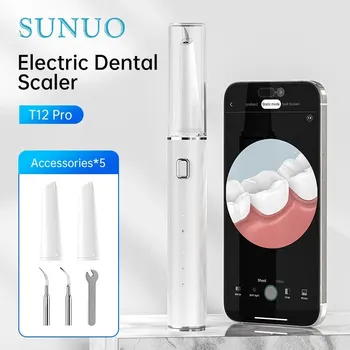 Sunuo Elektrické Sonická Zubná Scaler Zub Cleaner 3 Rýchlosti Režimy Odstránenie Ultrazvukové Vibrácie Zuby Čistič Zubov Nástroje IPX7 Obrázok